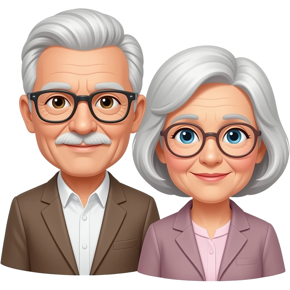 Pareja de viejos emoji