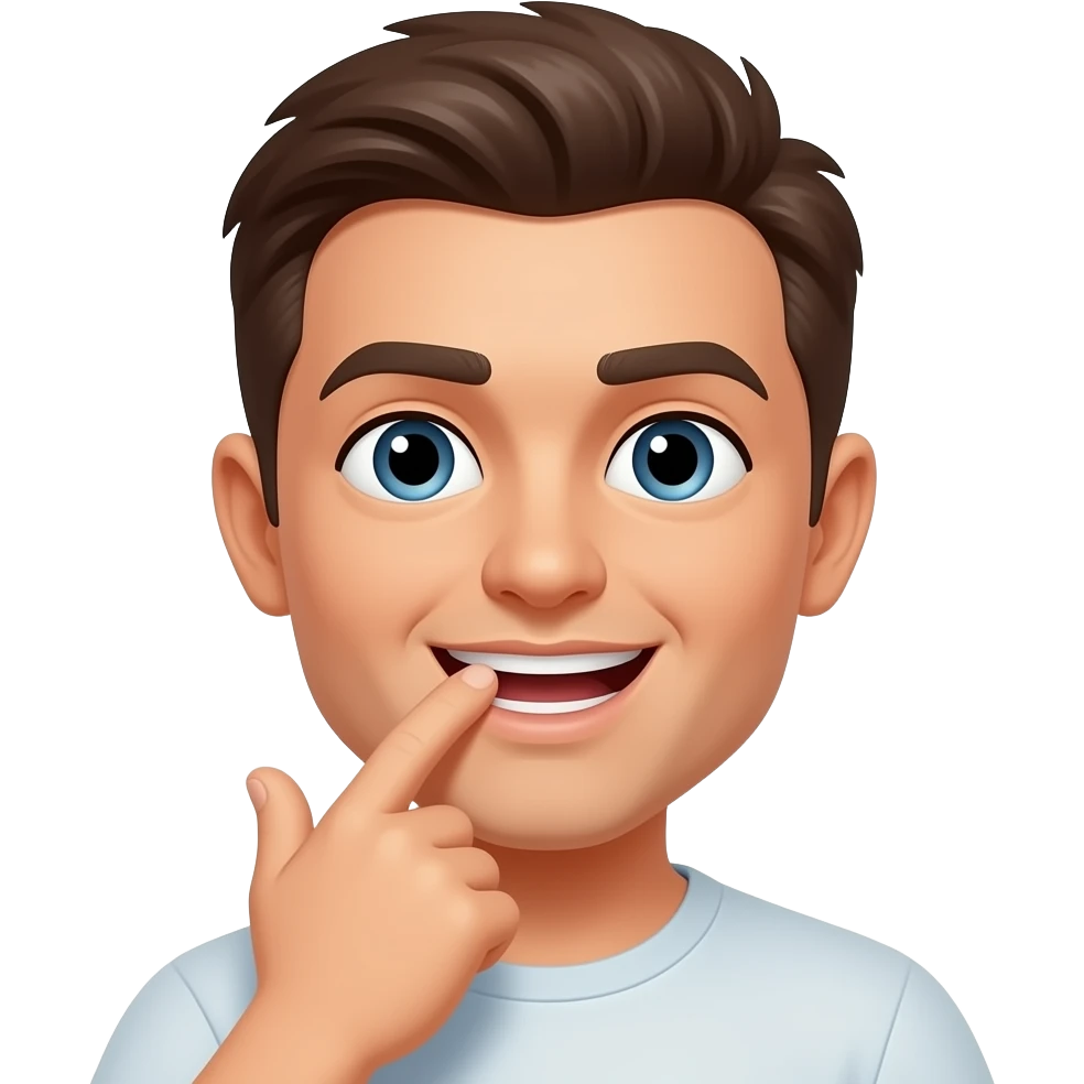 Je me mord le doigt emoji