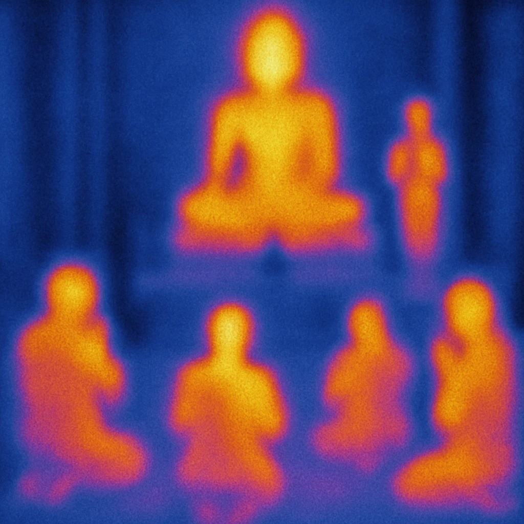 people praying in a Buddhist temple emoji