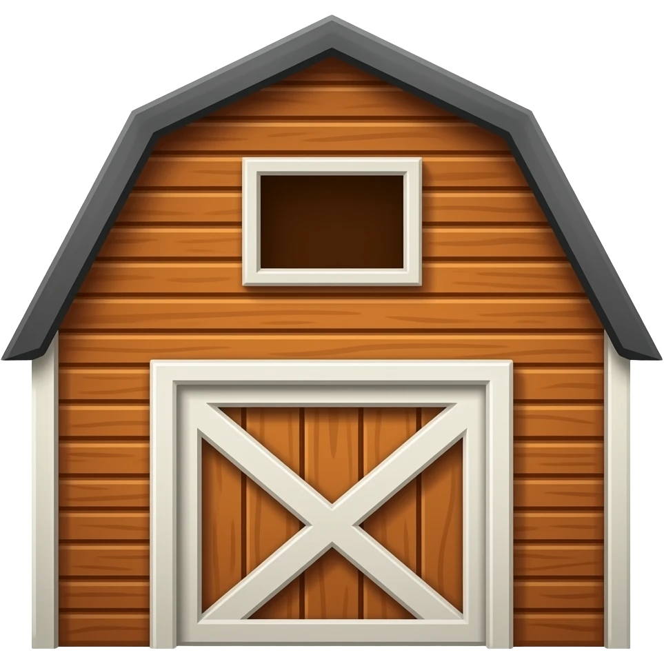 Peekaboo barn emoji