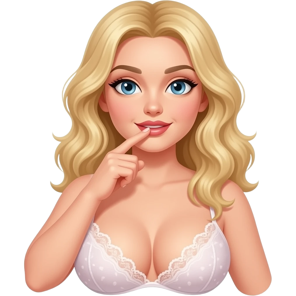 busty blonde woman having sex emoji