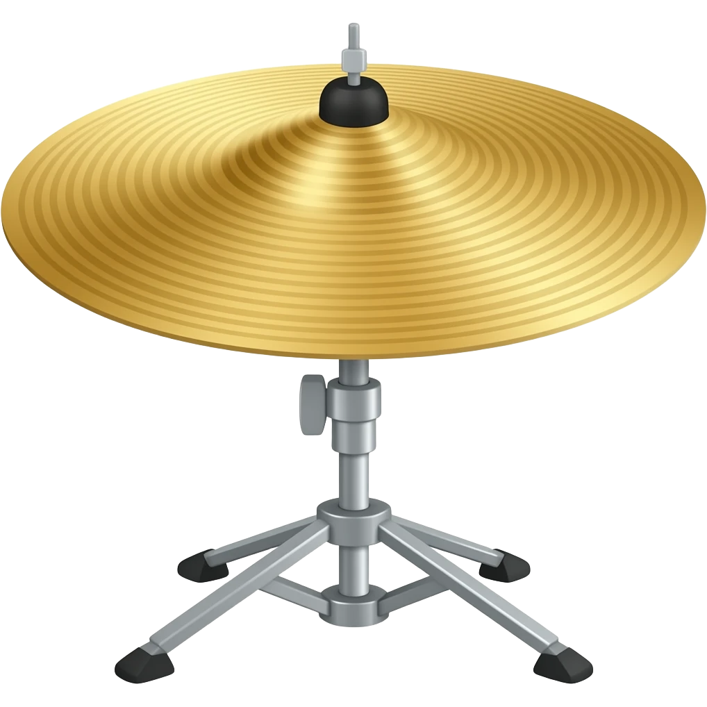 Cymbal with stand emoji