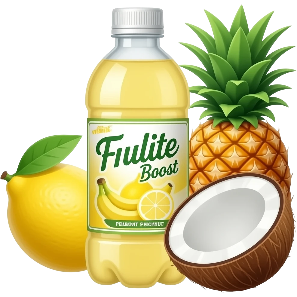 Juice Frulite Boost: Lemon, Banana, Pineapple & Coconut emoji