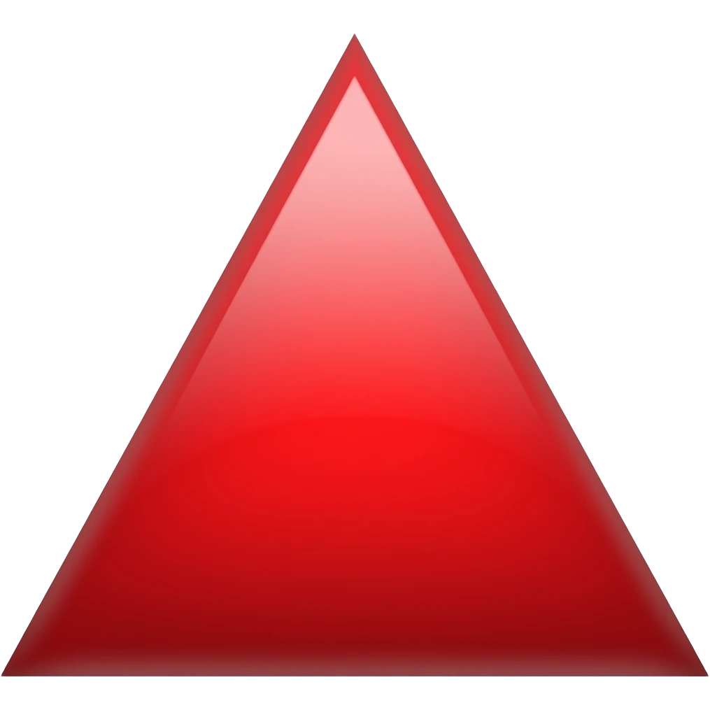 Red Triangle emoji