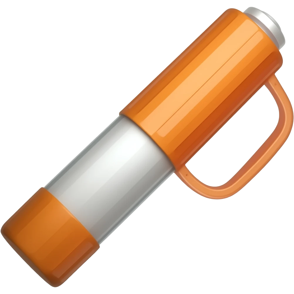 EpiPen with orange handle emoji