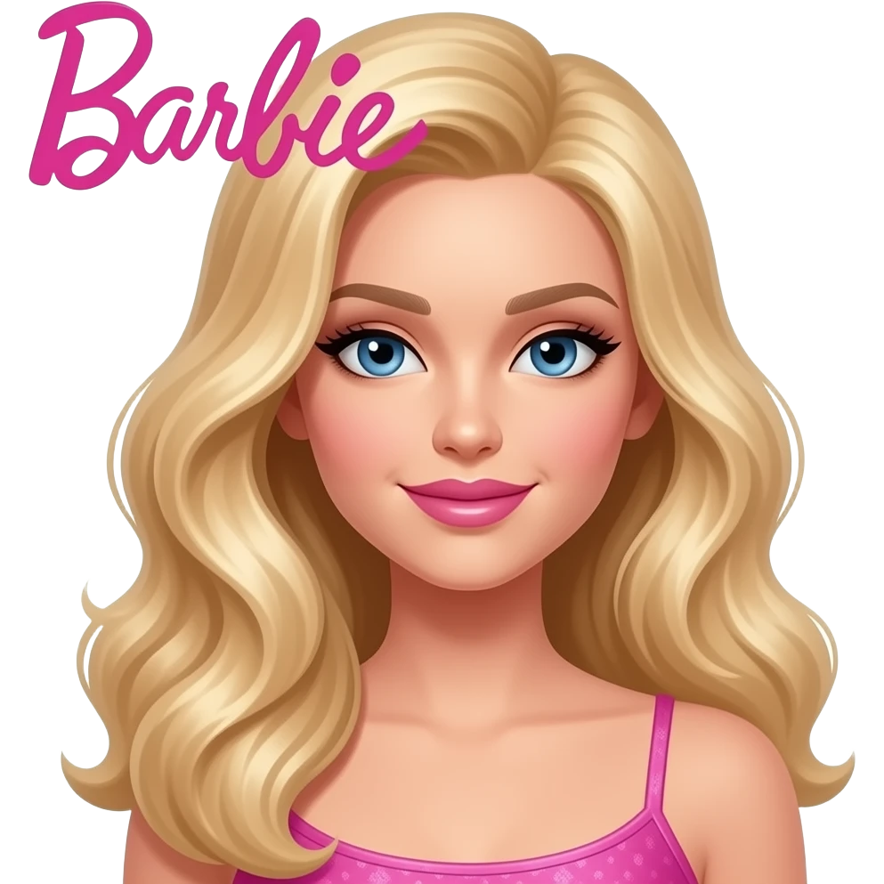 beauty magazine inspired by barbie colour pallete emoji