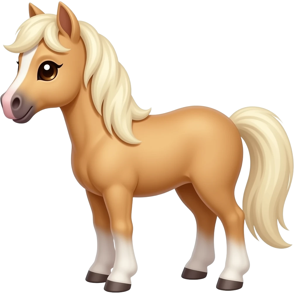 Cartoon 2d pony emoji
