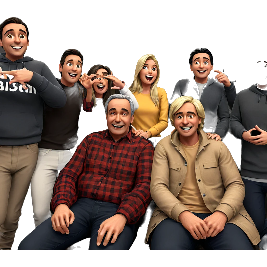 friends having fun together emoji
