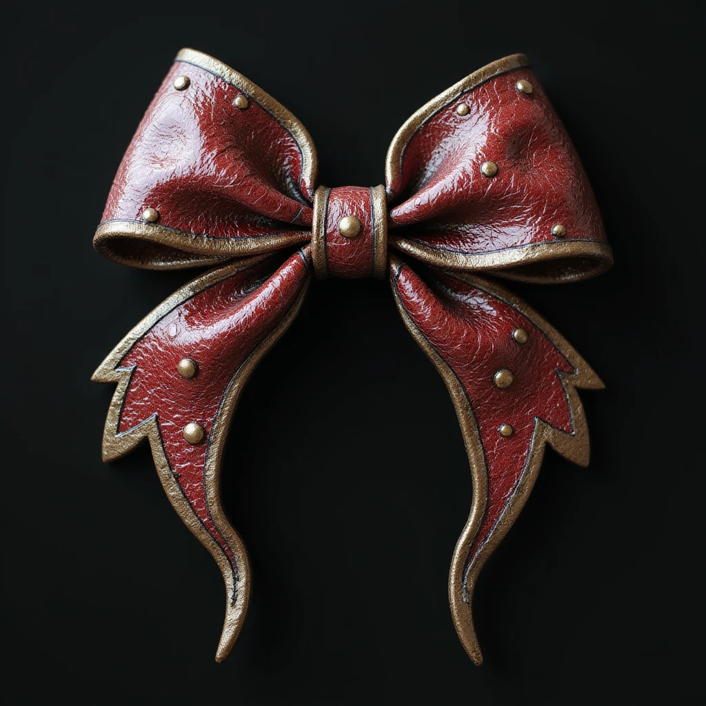 gothic bow, photorealistic style, variation 4 emoji