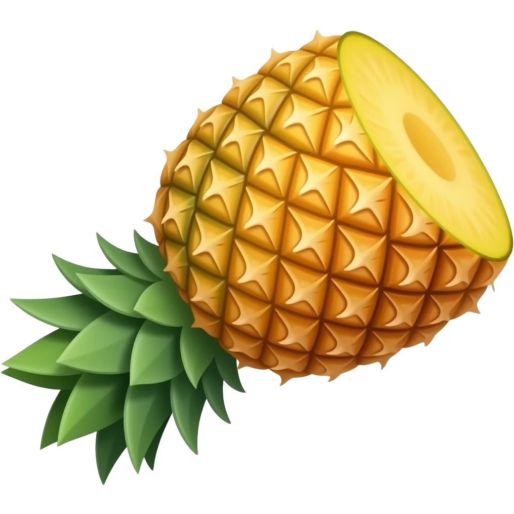 Upside down pineapple emoji
