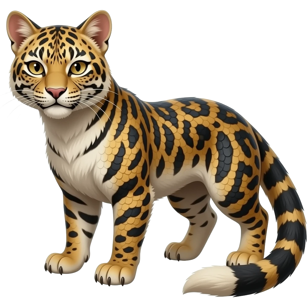 Feral 4-legged four-legged animalistic quadrupedal Scaly Striking Slaying Badass Evil Handsome Lightning-patterned Zig- emoji