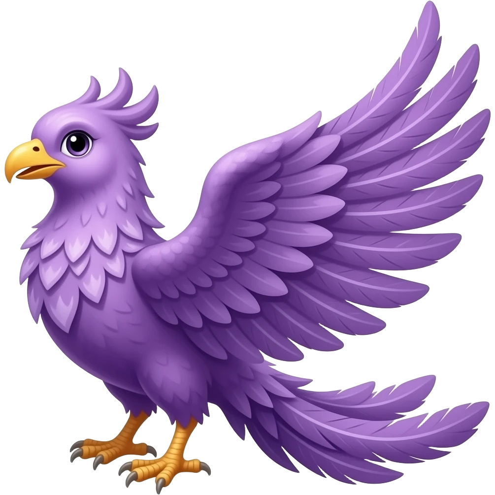 purple diamond Phoenix emoji