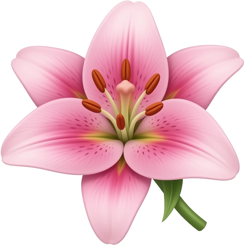 Azucena en rosado emoji