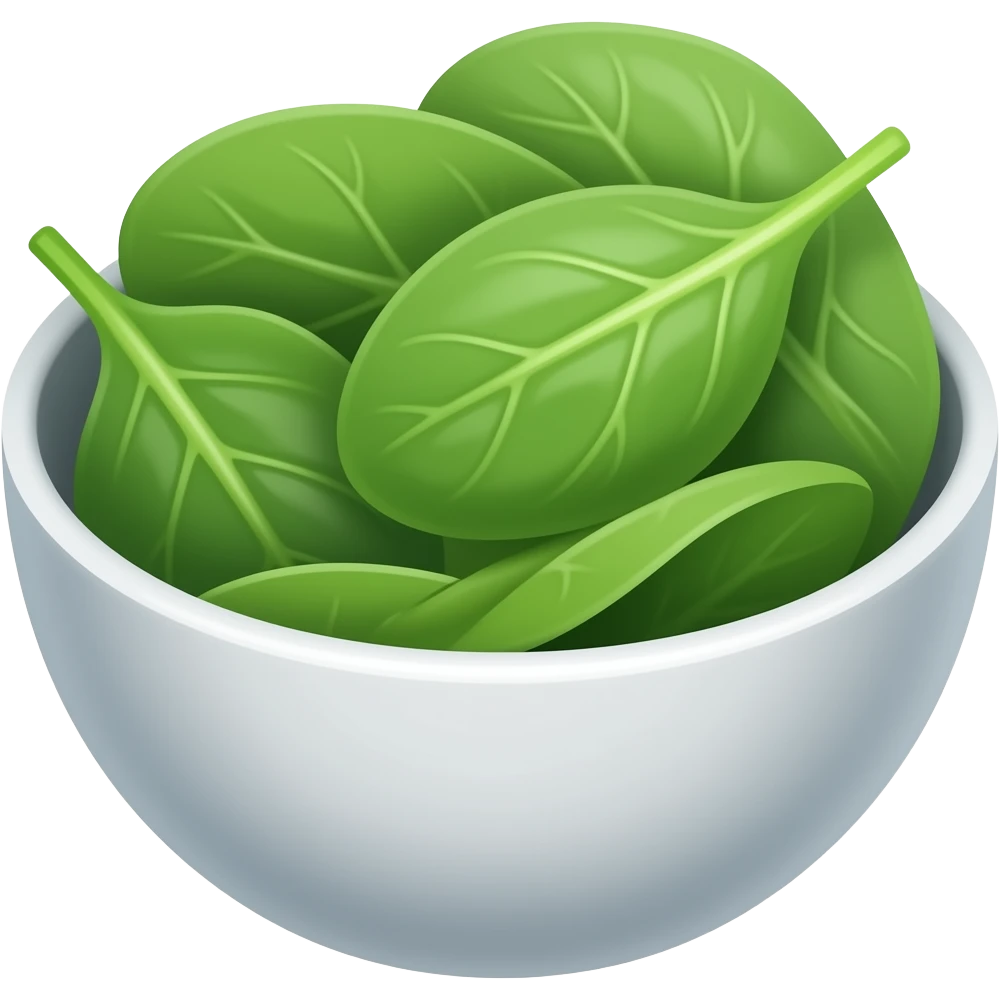 sliceds pinach in a bowl emoji