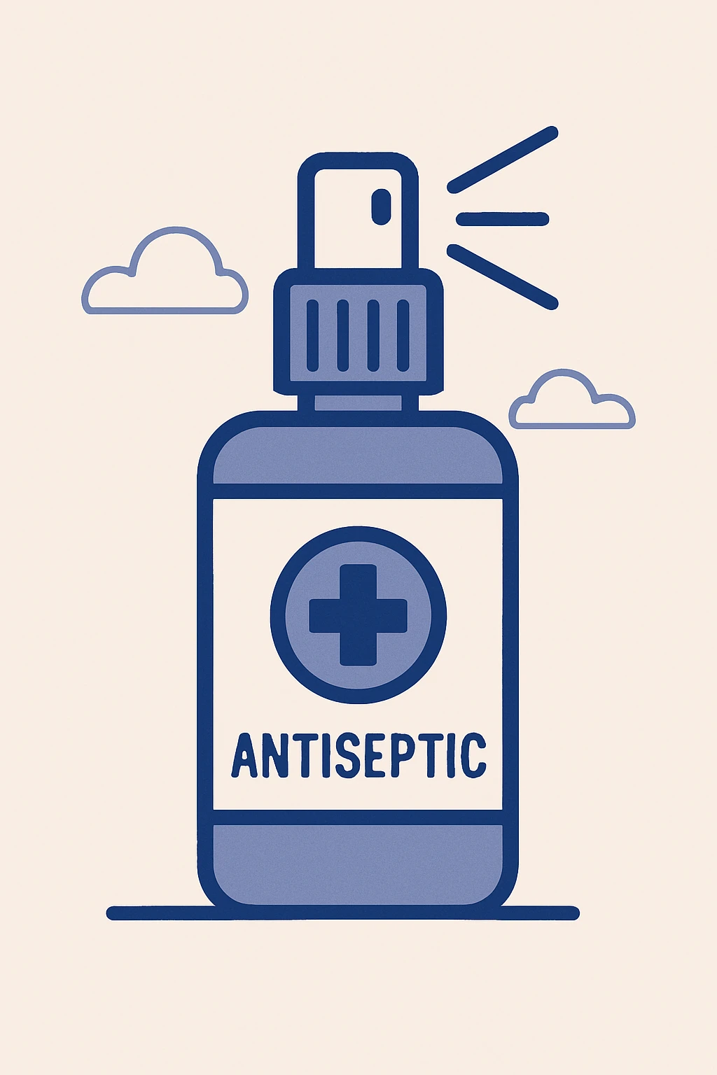 antiseptic spray, modern style emoji