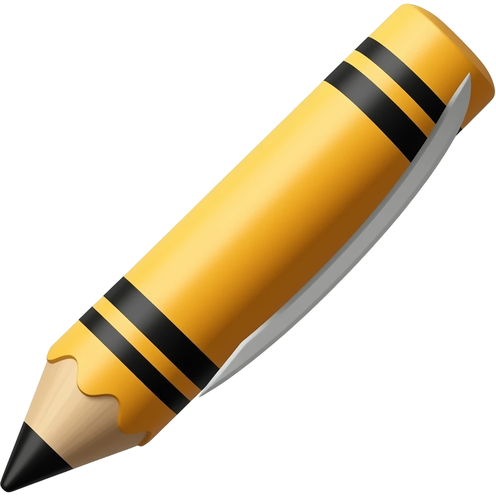 Lame de taille crayon emoji