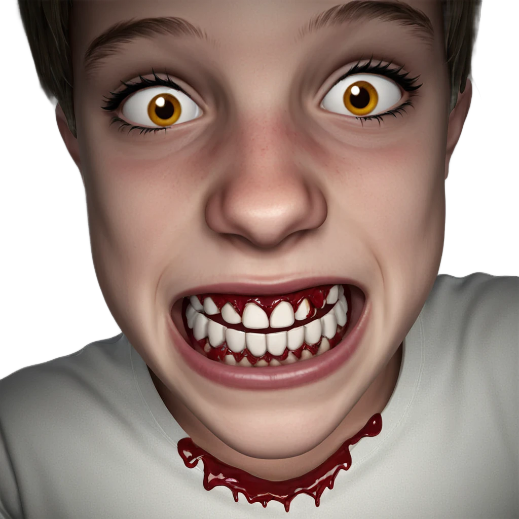 bloodied gaze of horror emoji