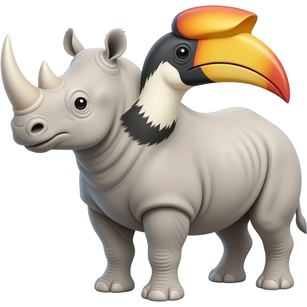 Rhinoceros Hornbill emoji
