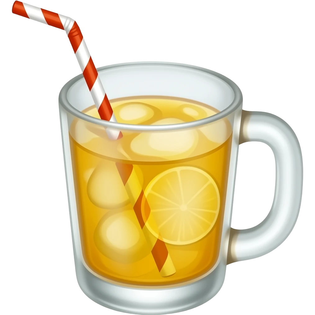 Glass lemonade emoji