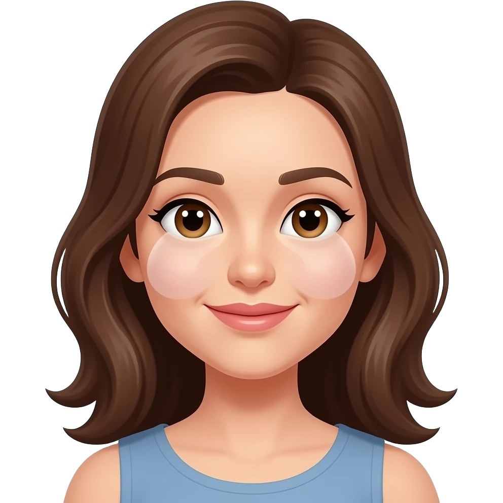 woman very puffiness face under eyes emoji