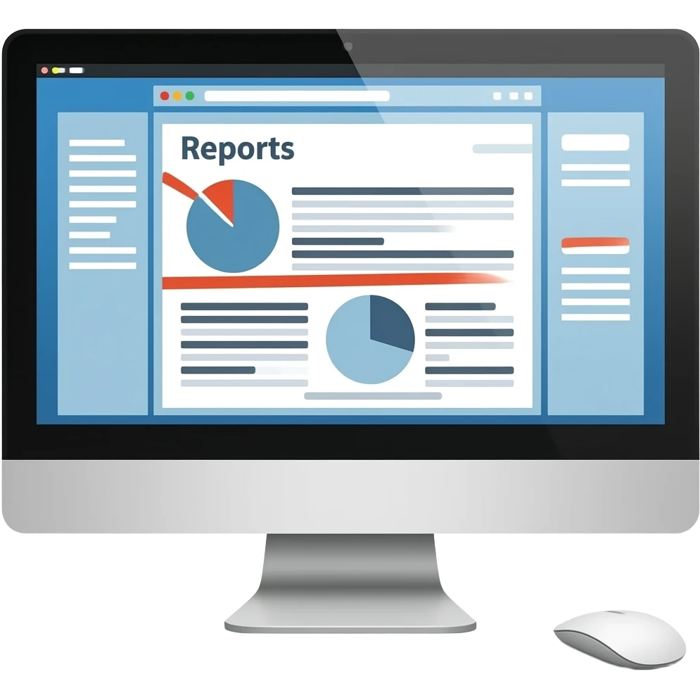 reports in computer emoji