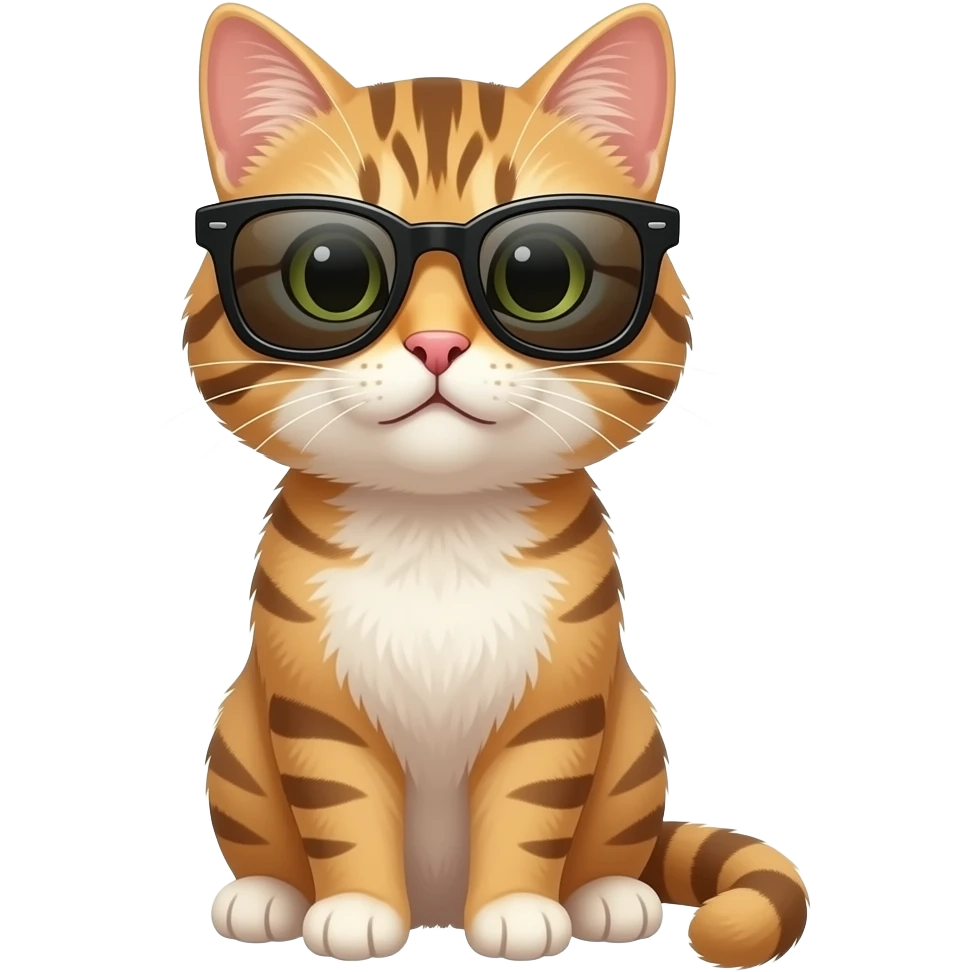 Cat wearing sunglasses emoji