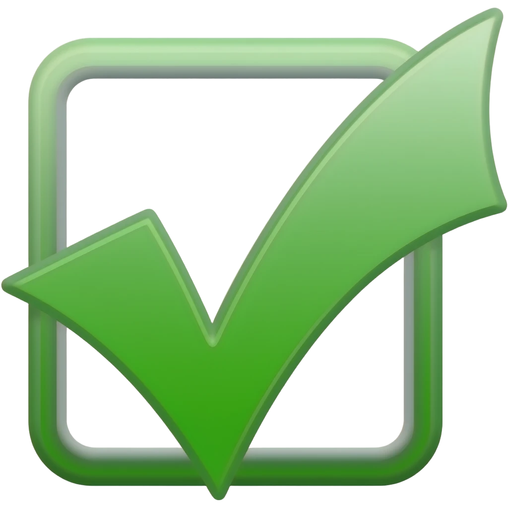 bien TICK VERDE emoji