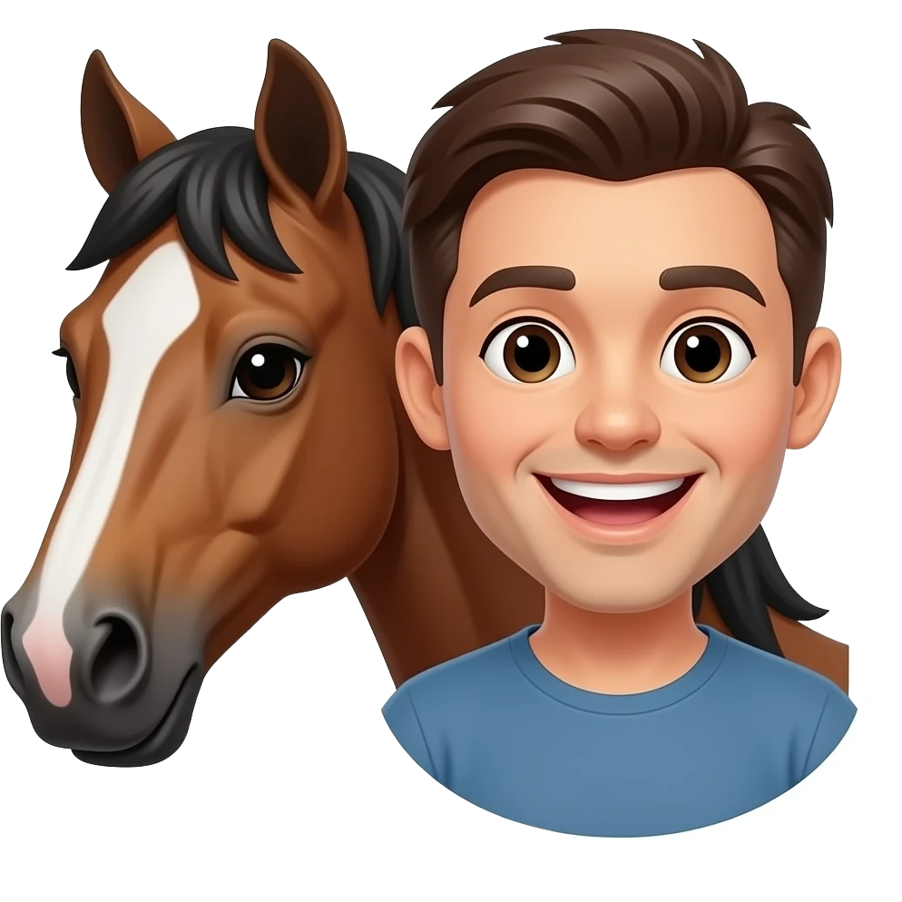 🤣+🐴 emoji