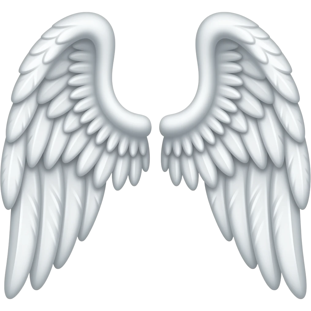 Angel wings complete to copy emoji