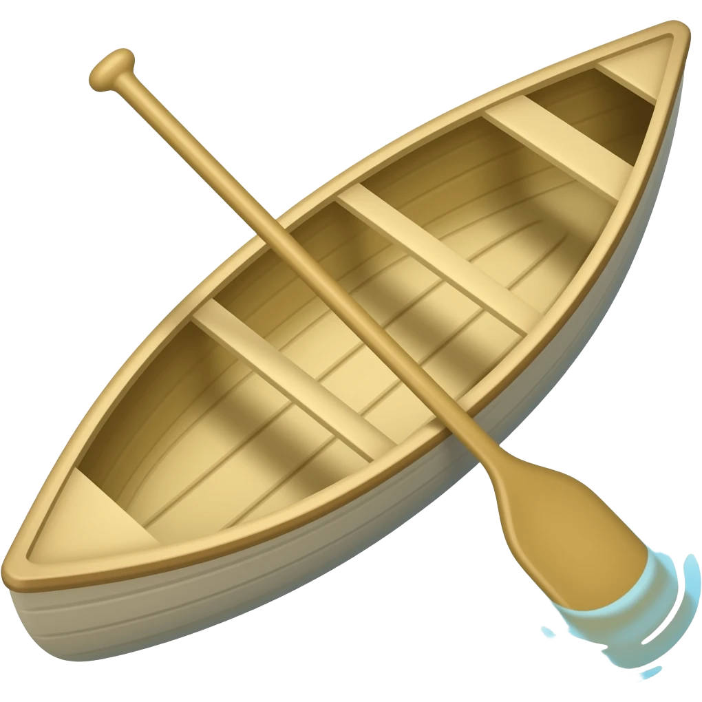 Une pirogue emoji