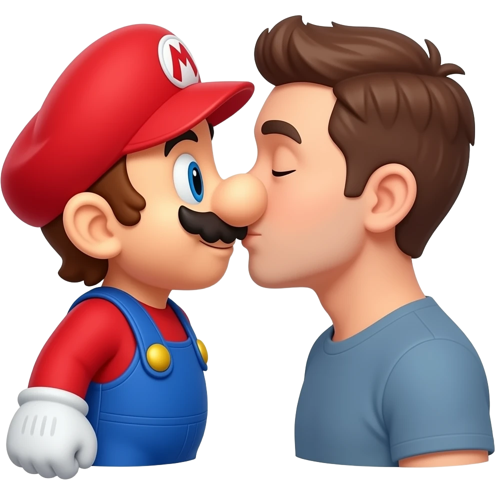 mario kiss emoji
