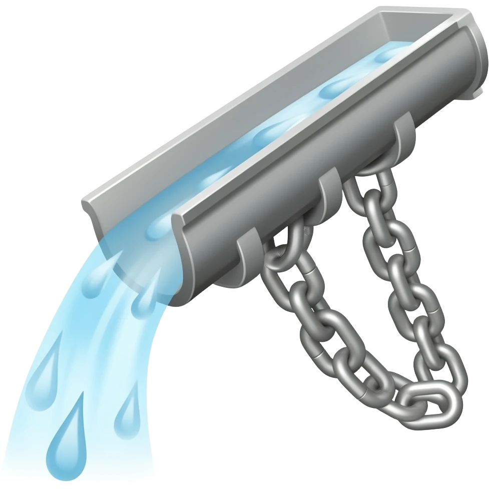 chain used for draining rain emoji