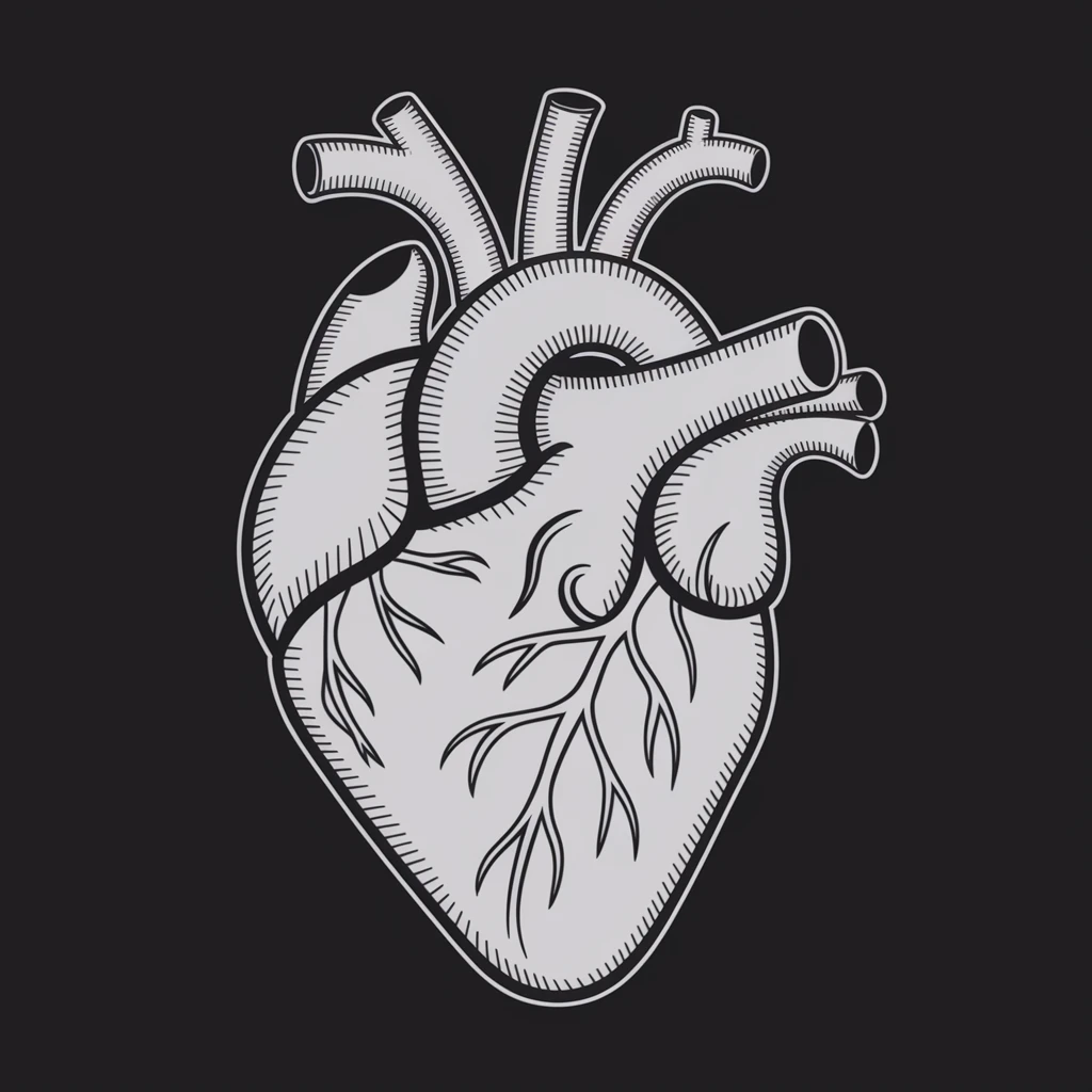 gothic heart with a tarot card motif emoji