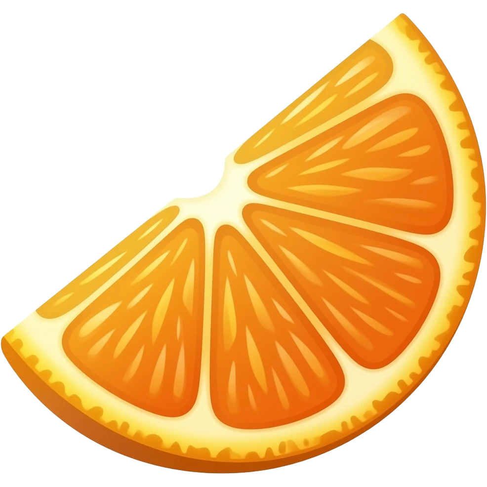 segments of Tangerine emoji
