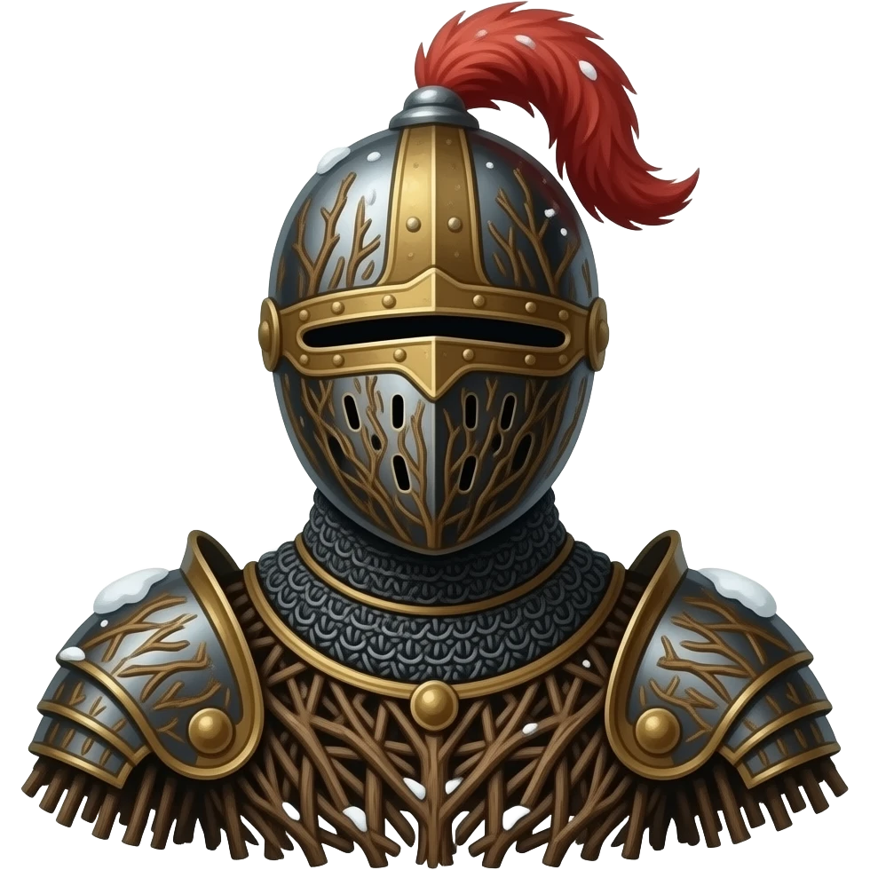 Giuseppe Arcimboldo twigs medieval Winter Knight emoji