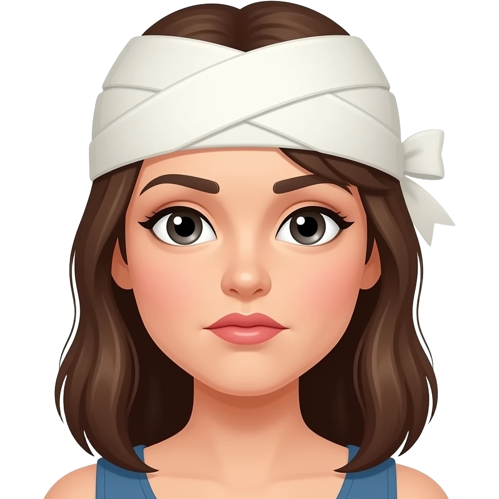 🙎🏻‍♀️🤕🎀 emoji