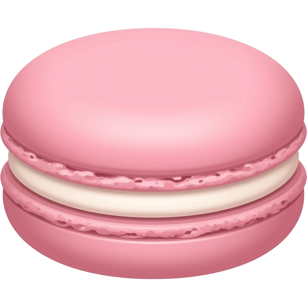 Pale pink macaron emoji