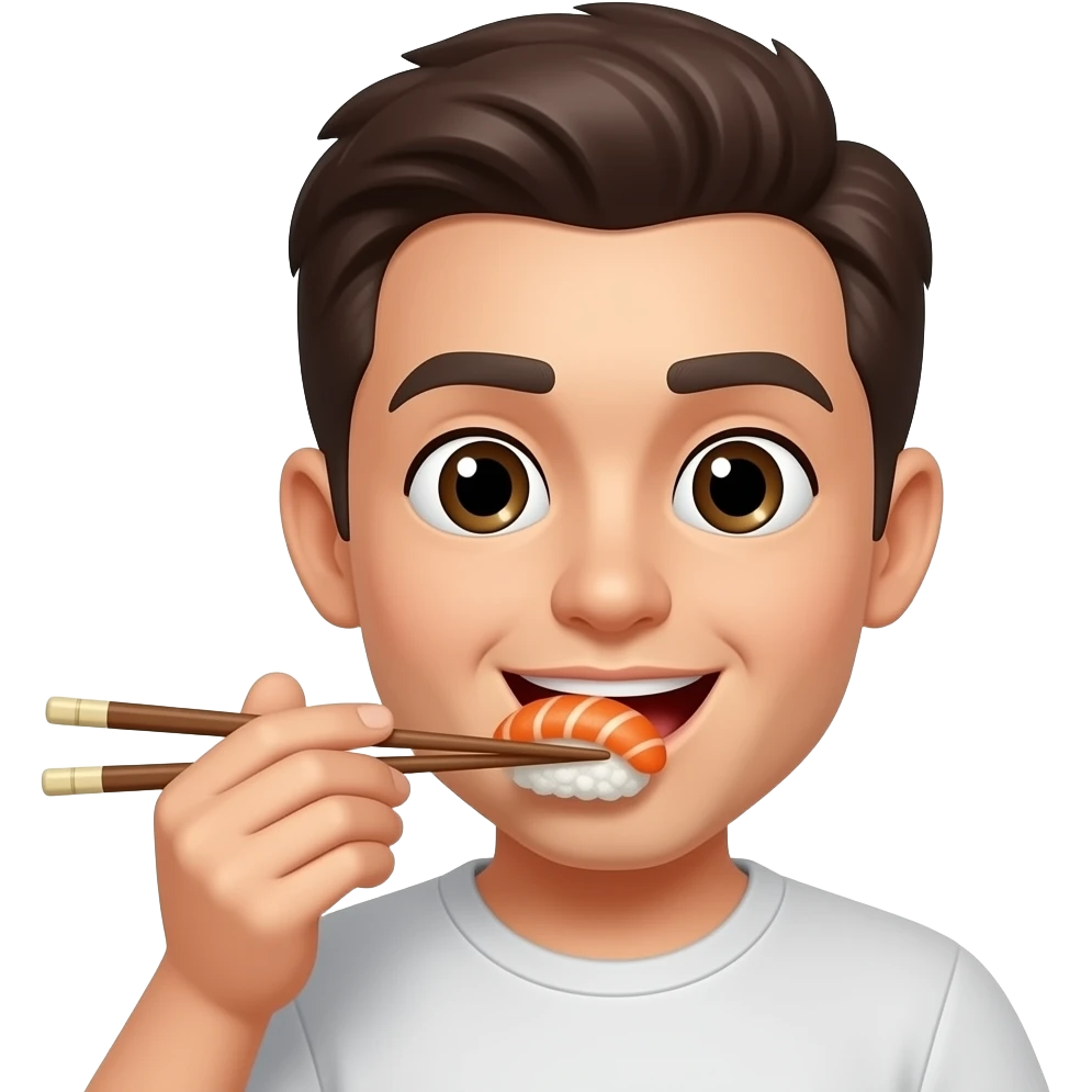 A person Eating sushi emoji