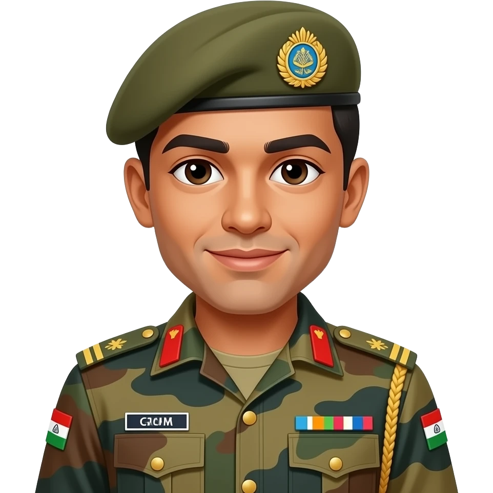 Indian army Indian emoji