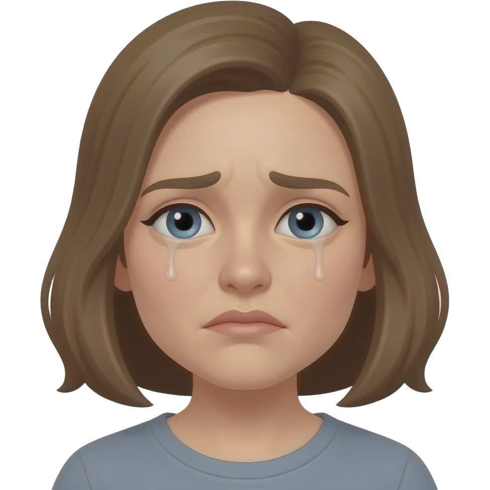 woman tired face with sallow tired skin emoji