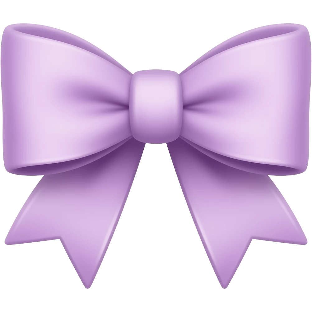 Fiocco lilla chiaro emoji