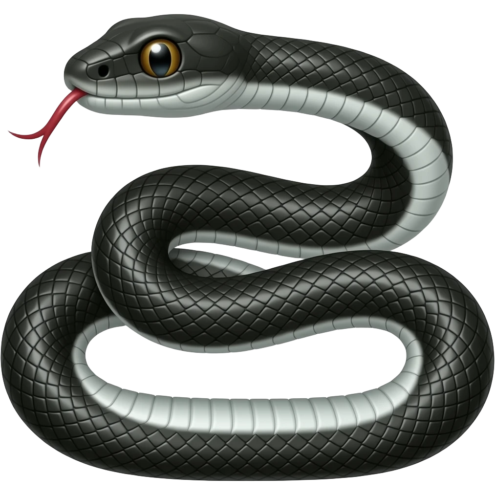 black snake emoji