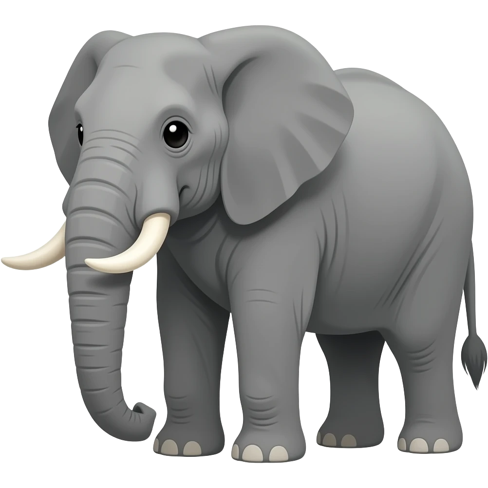 2d cartoon afriacn elephant emoji
