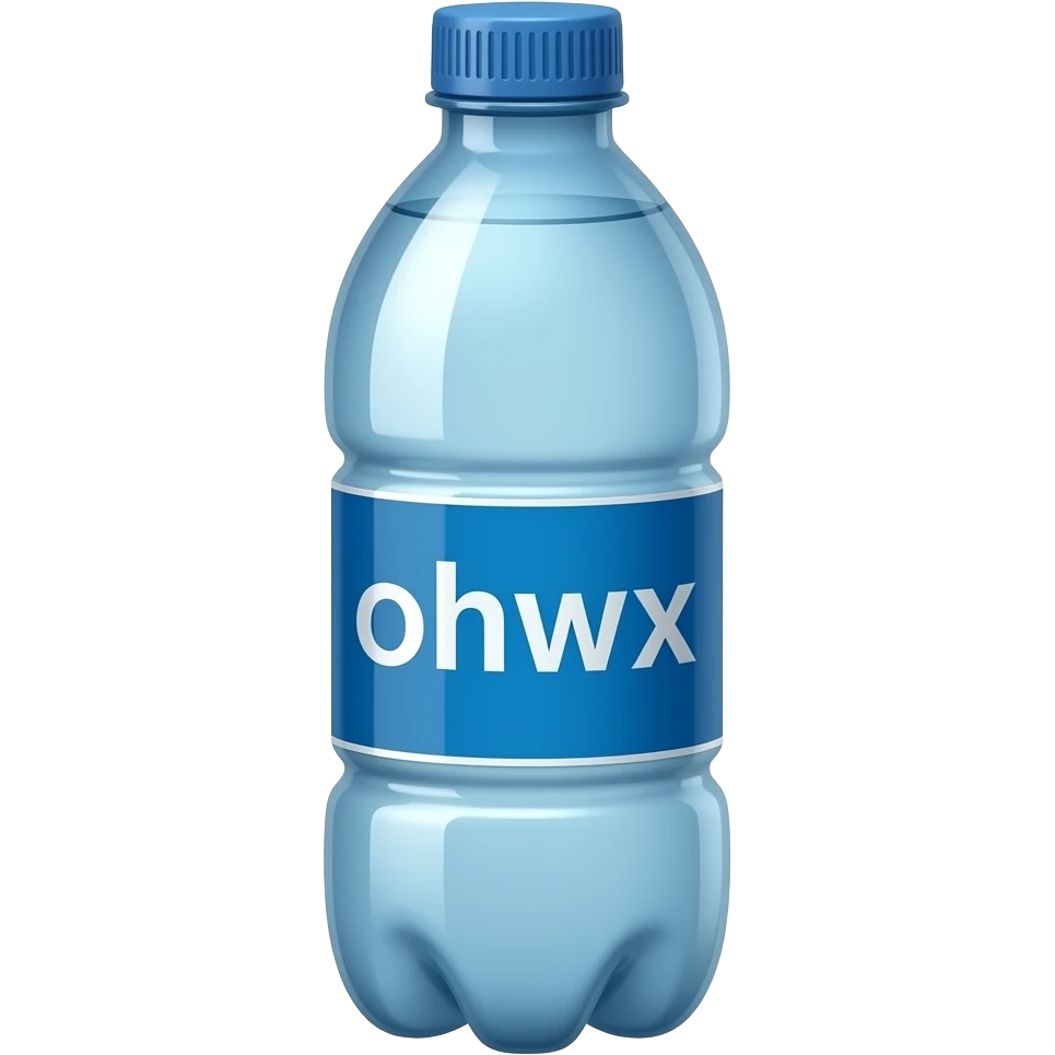 Botella de agua emoji