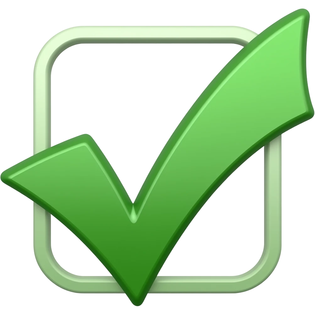 checkmark emoji