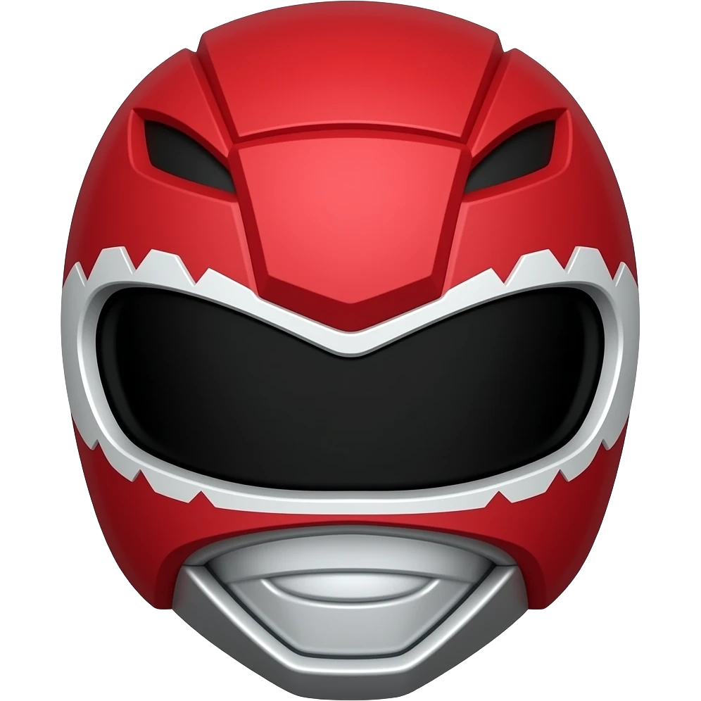 Red mantis power ranger helmet emoji