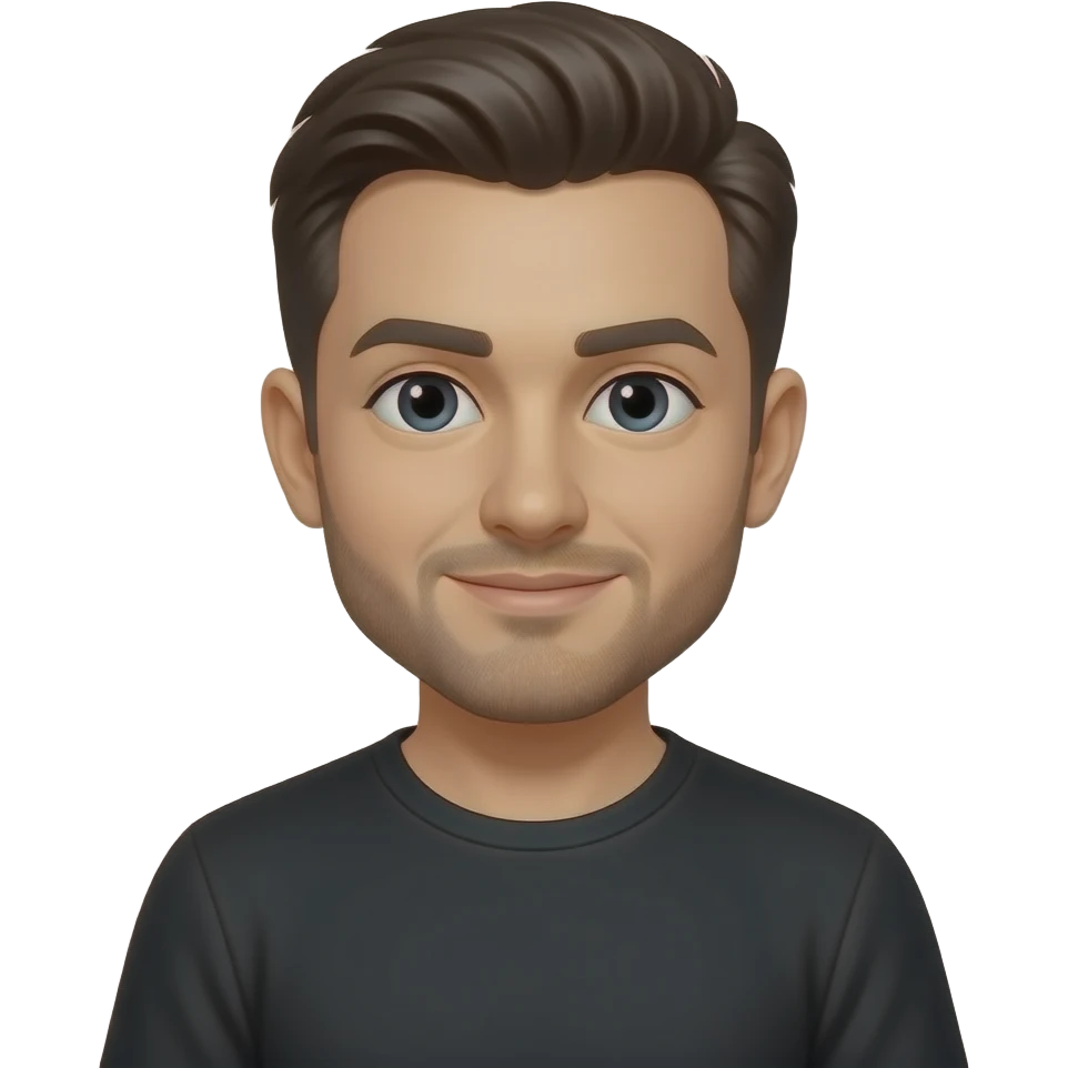 man with black clothes emoji