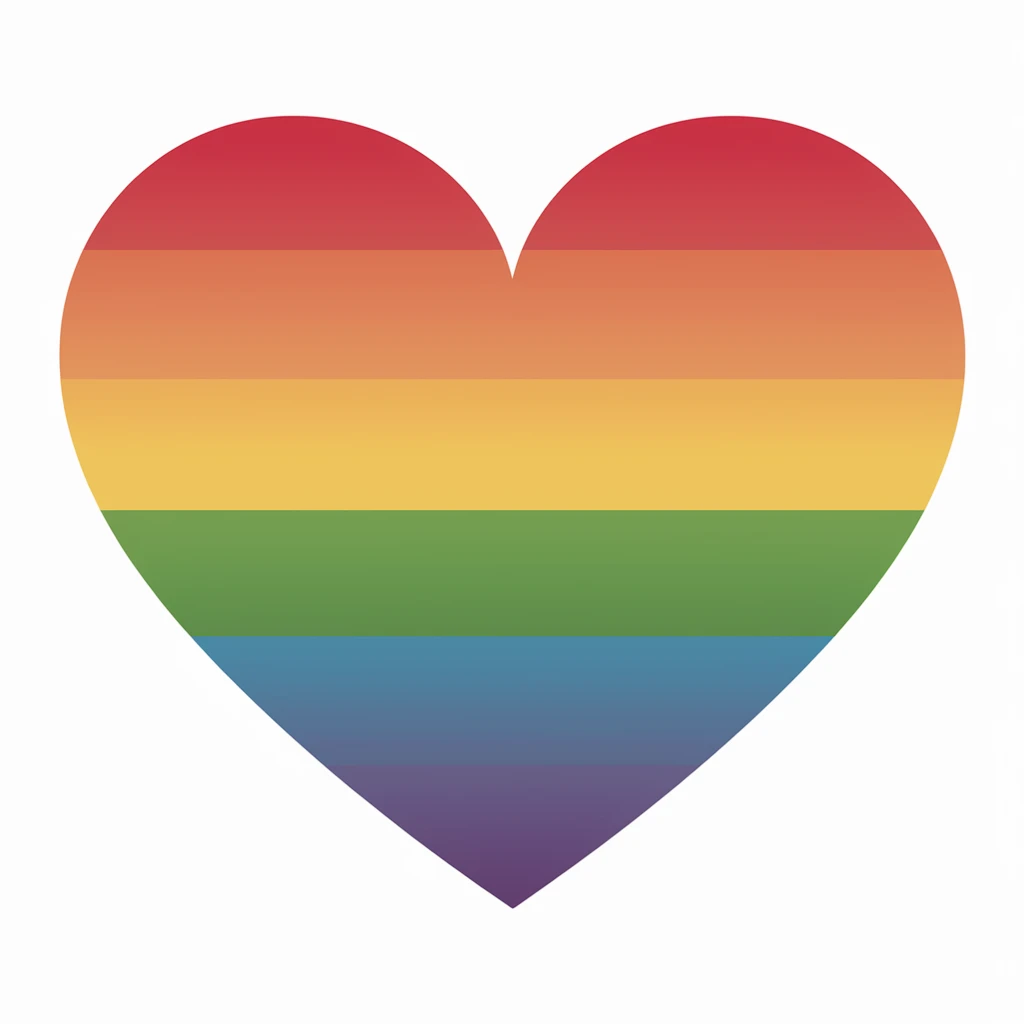heart with a rainbow gradient emoji