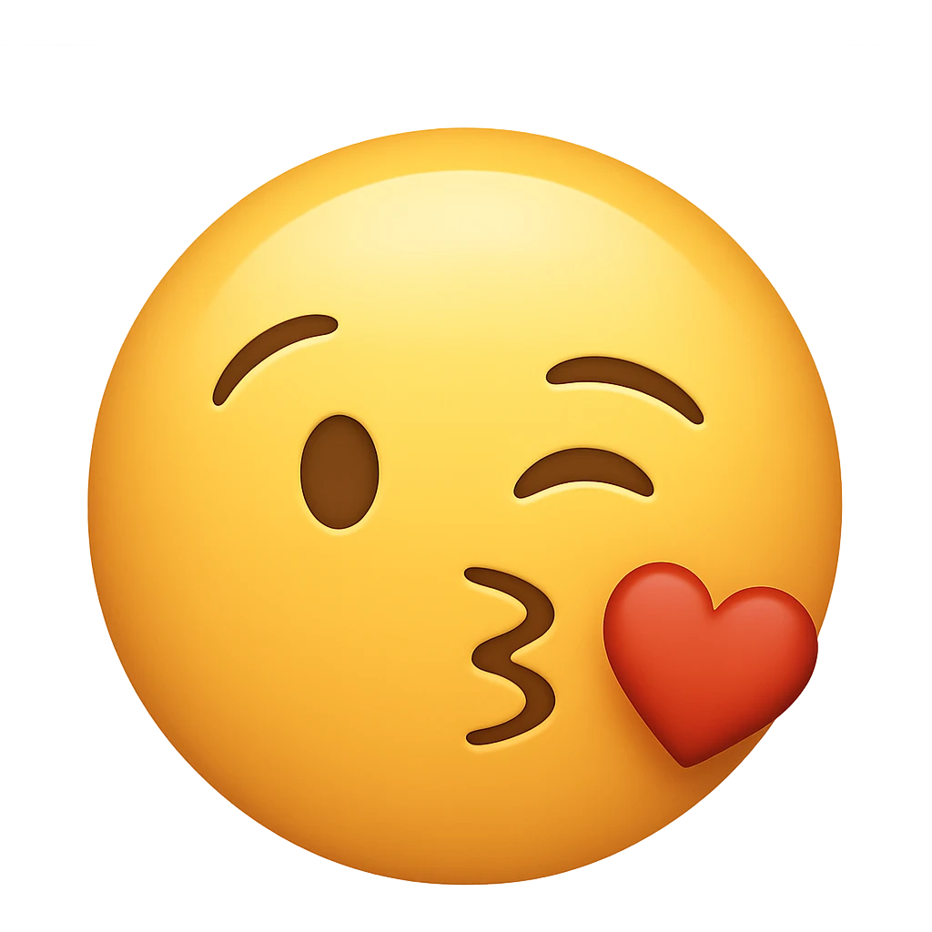 face blowing a kiss emoji emoji