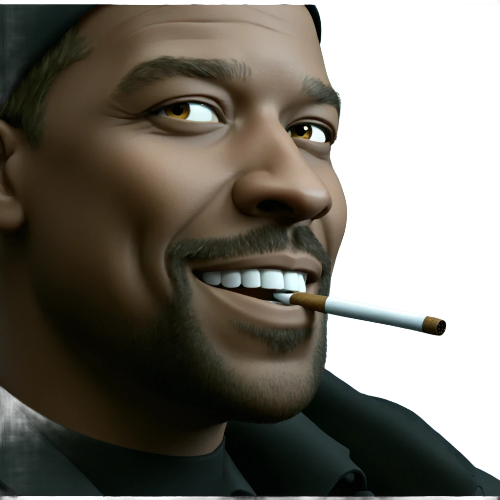 smoking pipe parody portrait emoji